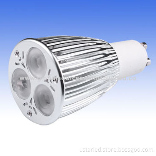 3x3W MR16 LED Bulbs, 12V AC/DC, Pure Aluminum, CE & RoHS, Cree and Epistar, 2 Years Guarantee